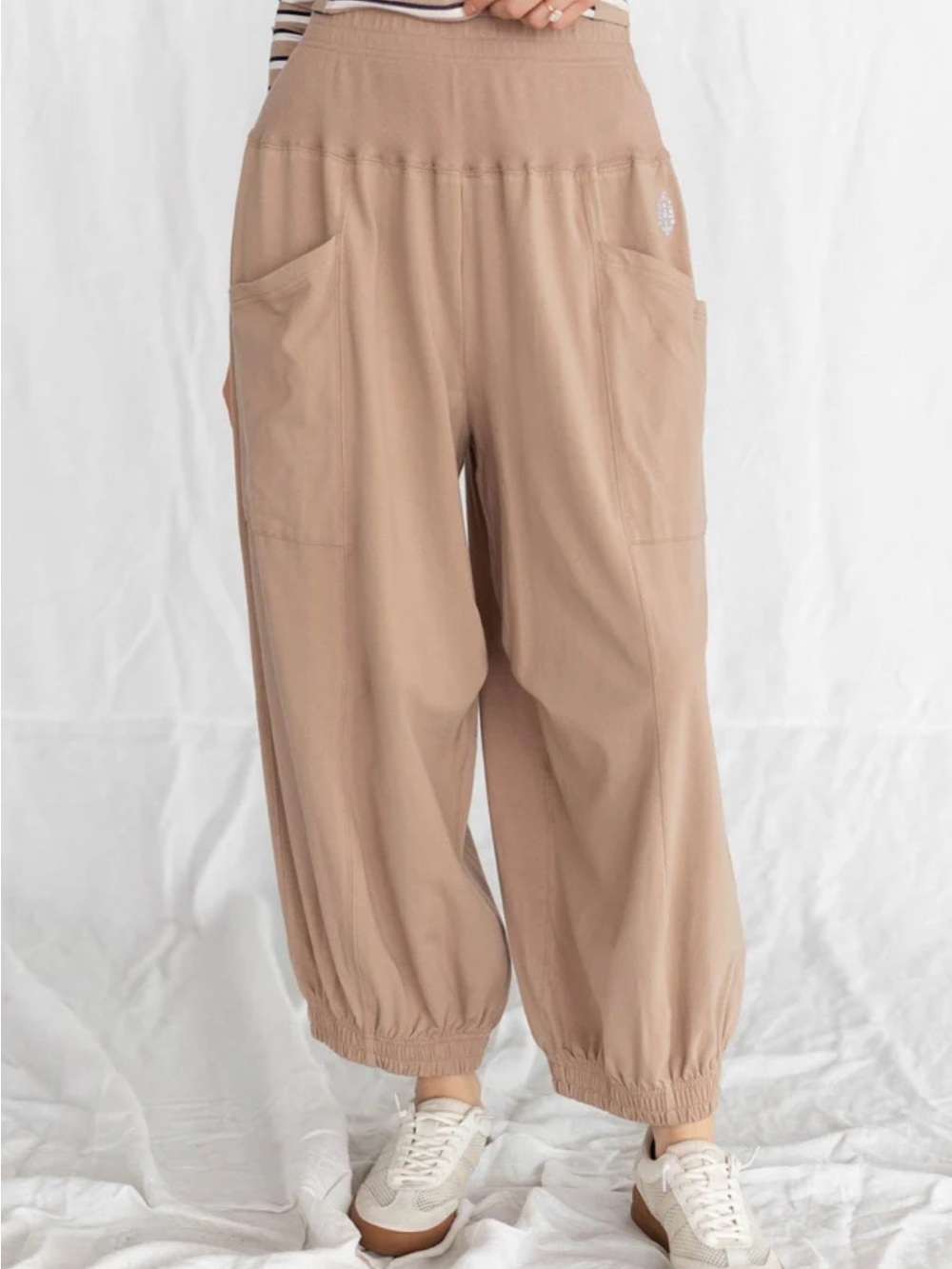 Free People Relaxed Cargo Jogger Pants in Brown - Picture 2 of 5